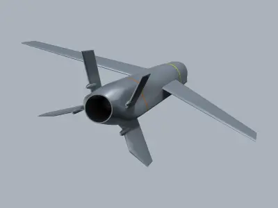 Kawasaki Anti-ship Missile 3D model