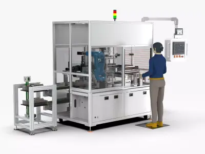 Automatic IGBT Radiator Assembly Machine 3D model