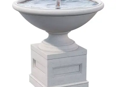 Aurelia Concrete Fountain 3D model