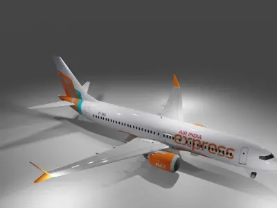 Air India Express new livery Boeing 737 max 8 3d model Low-poly 3D model