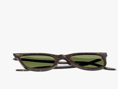 Hipster Sunglasses 02 3D model