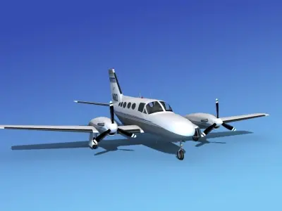 Cessna 425 Conquest I V10 3D model