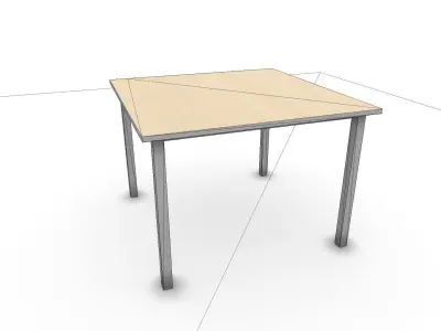 Dining Table SHC Quick Office LM Low-poly 3D model