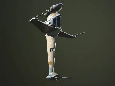 B Wing Star Wars 3D model