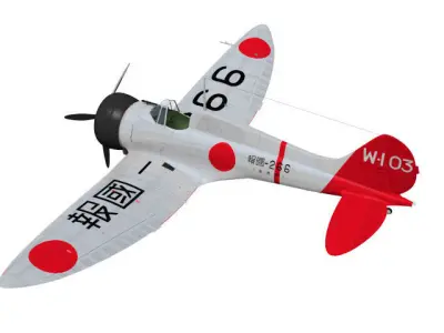 MItsubishi A5M4 Claude Type4 3D model