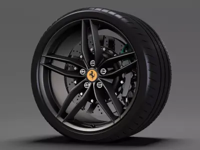 Ferrari 488 Speedster wheel 3D model