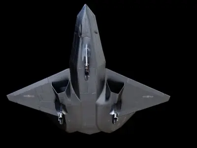 USAF-Northrop YF-23 Low-poly 3D model