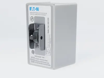 Enclosed Manual Motor Starter Switch Low-poly 3D model