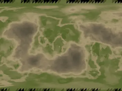 Planet Cekjratorakj w Microdisplacement Highpoly 3D model