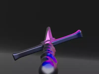 Stylized Arcane Sword 3D model