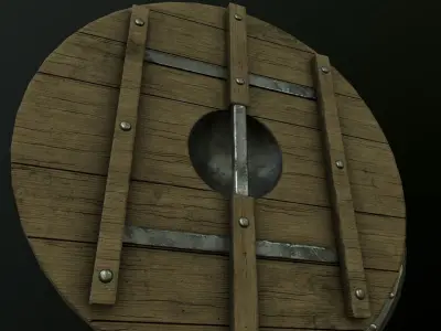 Viking Shield Pack - Triple AAA game asset Free low-poly 3D model