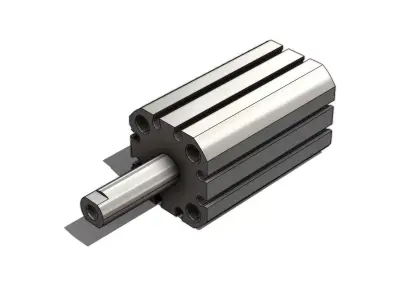 Cilindro Pneumatico SMC CD55B25 30 Pneumatic Cylinder 3D model