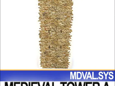 Medieval Tower A 3D model