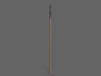 PBR Spear V3b Low-poly 3D model