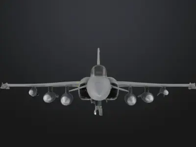 Fighter jet 3d model - Saab 39 gripen 3D print model