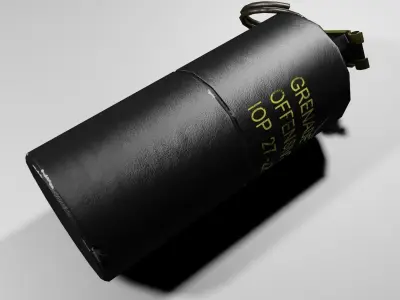 MK3A2 Concussion grenade Low-poly 3D model