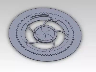 Iris Mechanism and Animation 3D model
