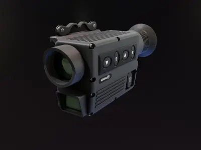 Fire Control Optic System FLV 4x30 Low-poly 3D model