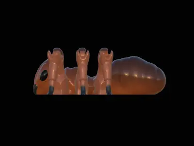 Flexi ant fantasy print in place insect Free 3D print model