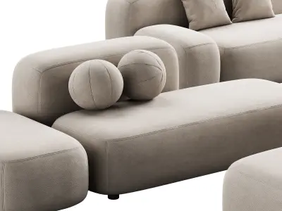 475 cloud modular sofa ribbl by divan ru part 1 3D model