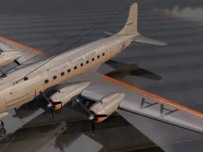 Douglas DC-4 - C-54 Skymaster 3D model