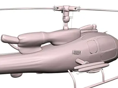 Military Utility Helicopter 3D Print Model 3D print model