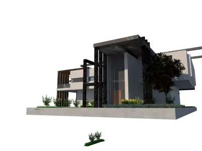 modern house Free 3D model