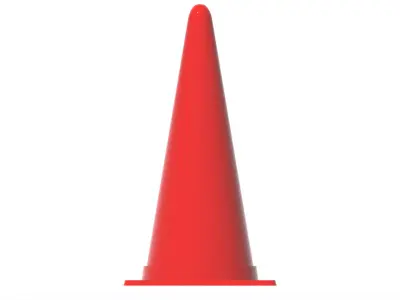 Road cones Free 3D model
