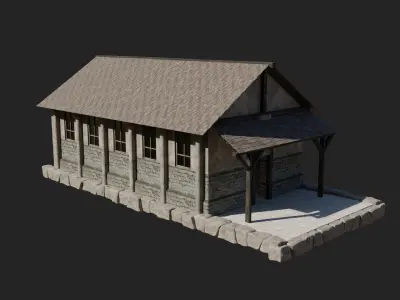 CHURCHES CHAPEL MEDIEVAL FANTASY BUILDING CATHEDRAL COLLECTION Low-poly 3D model