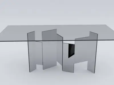 Design Fume Glass Table Free 3D model