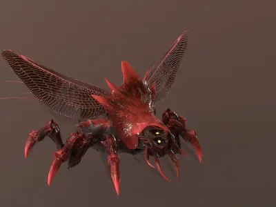 LandBug5 spider Low-poly 3D model