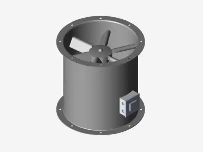 Axial Fan 315mm 3D model