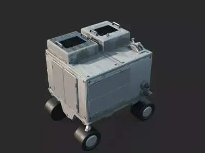 Future Sci-Fi Mobile Control Console 3D model