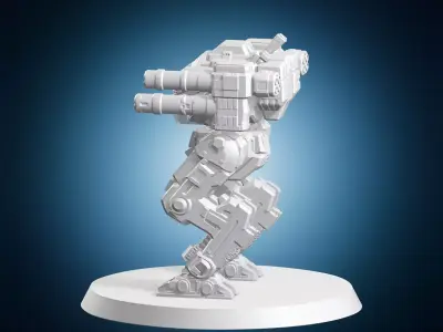 Viking VKG 2F BattleMech Assault Miniature 3D print model