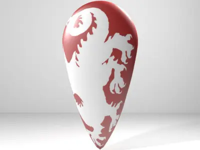 Personal Armor Shield - Medieval Kite 3D model