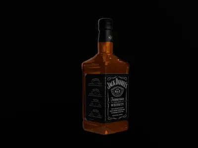 WHISKEY JACK DANIELS Free low-poly 3D model