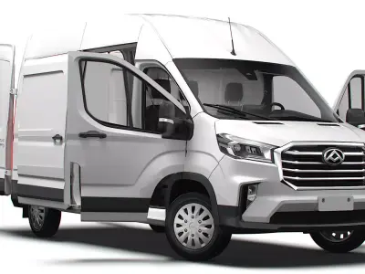Maxus Deliver 9 Van L3H3 HQInterior 2025 3D model