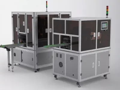 Battery tape fitting machine 3D model