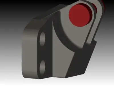 GE Jet Engine Bracket Free 3D model