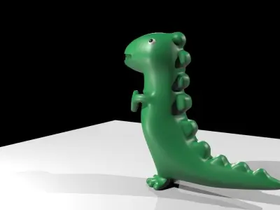 Cartoon Dragon low poly Low-poly 3D model