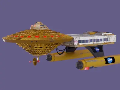 Space 1999 Hawk Spaceship 3D model