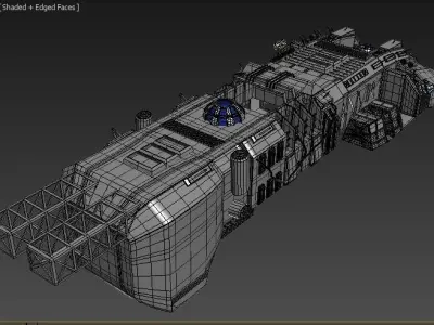 space-fighter spaceship 3D model