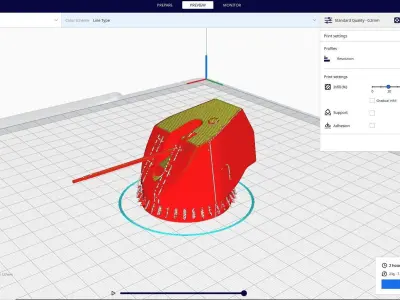 OTO Melara Naval gun 127mm 3D print model
