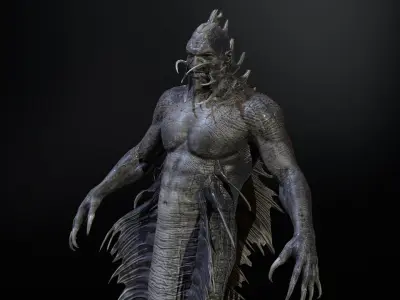 Mutant6R1 Low-poly 3D model