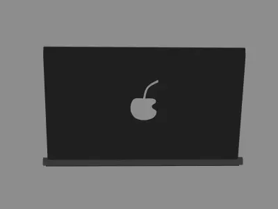 Laptop with camera 3D model