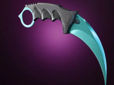 The Karambit - CS GO FanArt Low-poly 3D model