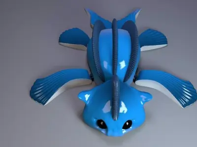 Articulated Catfish 3D print model