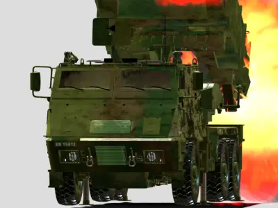 6x6 ASTROS AV LMU Low-poly 3D model