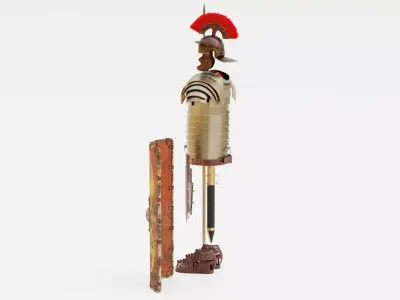 Roman Armor Set - Aged Legionary Equipment 3D model