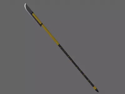 PBR Polearm V4c Low-poly 3D model